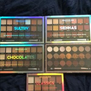 5 Profusion eyeshadow palettes